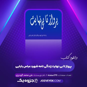 دانلود کتاب پرواز تا بی نهایت زندگی نامه شهید عباس بابایی علی محمد گودرزی (PDF)