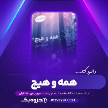 دانلود کتاب همه و هیچ امیرعباس صادقیان (PDF)