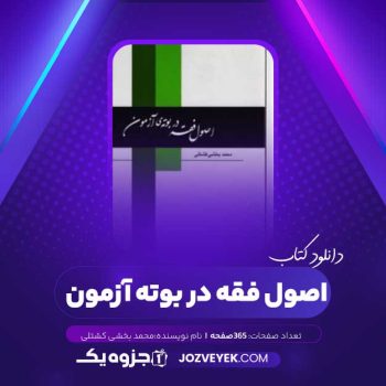 دانلود کتاب اصول فقه در بوته آزمون (PDF)