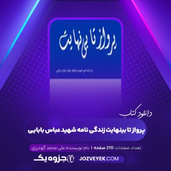 دانلود کتاب پرواز تا بینهایت زندگی نامه شهید عباس بابایی علی محمد گودرزی (PDF)