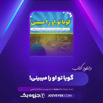 دانلود کتاب گویا تو او را میبینی شاکر الذهبی (PDF)