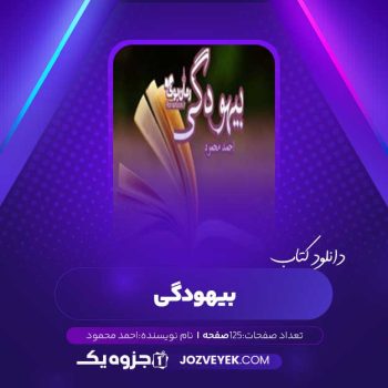 دانلود کتاب بیهودگی احمد محمود (PDF)